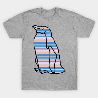 Cherry Blossom Stripes Penguin T-Shirt